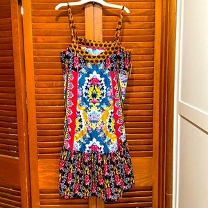 Anthropologie velvet, boho, sundress